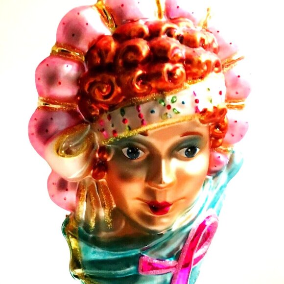 ✨ Rare Authentic Christopher Radko GOLDEN AGE LADY Faith Hopewell Glass Ornament - Picture 8 of 10